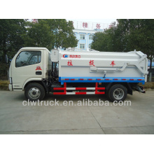 Dongfeng 4000L bin lifter garbage truck, 4x2 compactor garbage truck